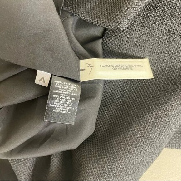 Ann Taylor NWT Black Zip Up Back Textured Semi Formal Midi Dress Size 10 - Picture 8 of 12